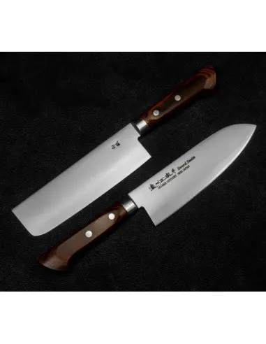 Set unic Shirogami Satake Santoku +...